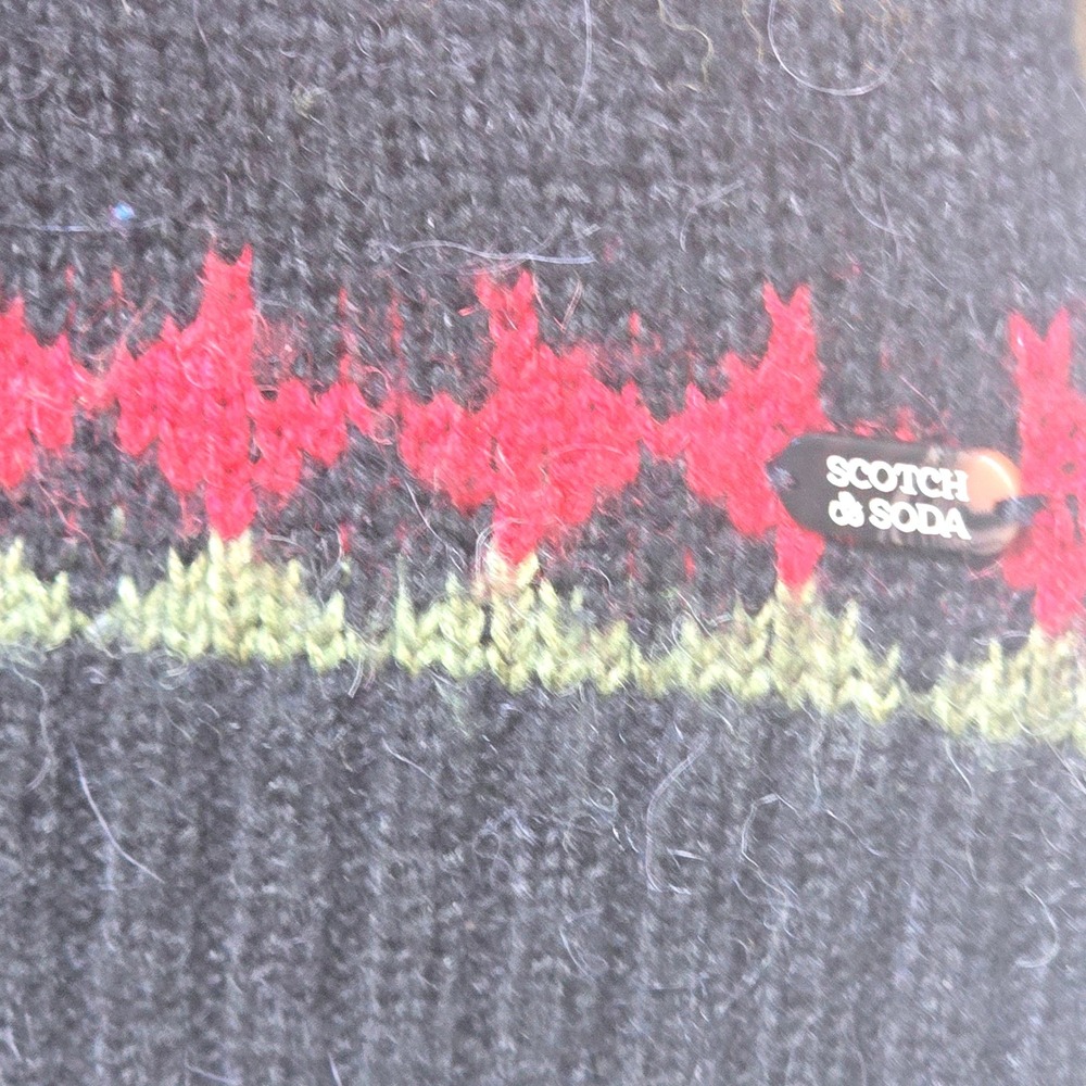 Scotch & Soda Fair Isle Knit Sweater Vest Multicolor Pattern XS Preppycore - Picture 4 of 6